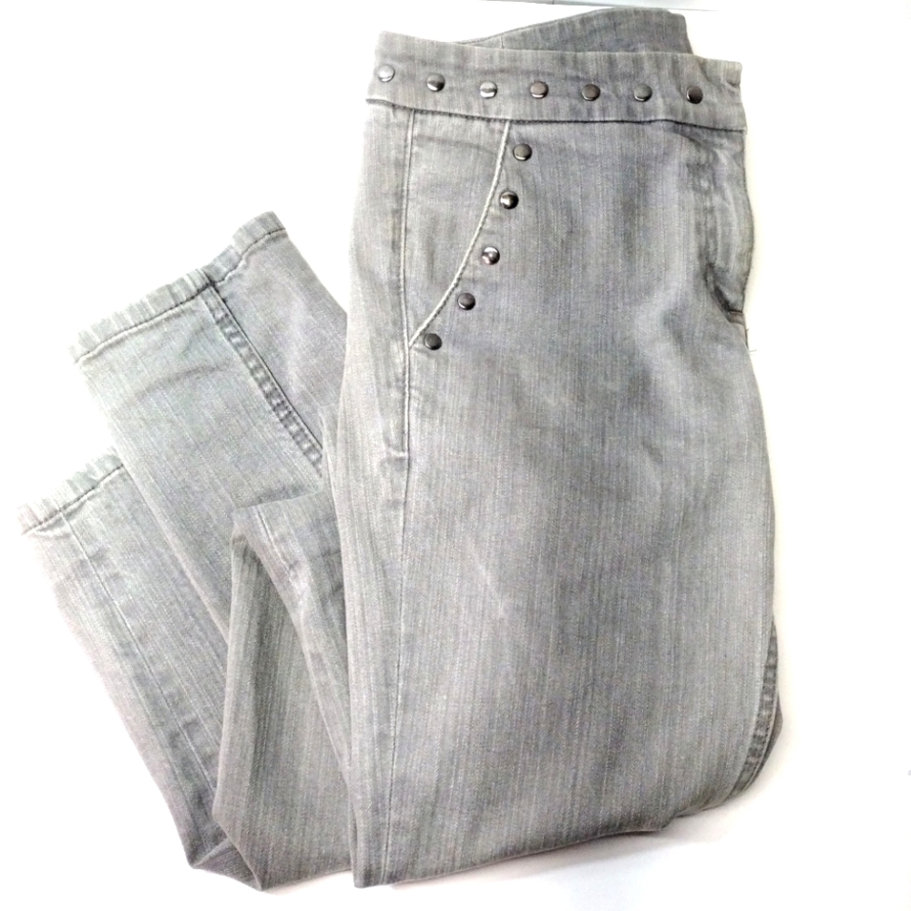 Alexander McQueen for Target l Gray Denim Studded Skinny Jeans l Size 3